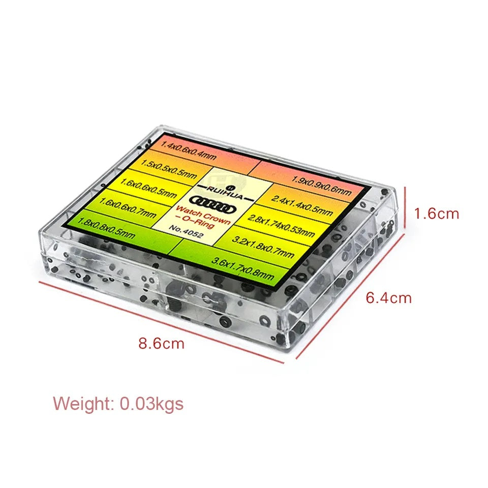 Crown Watch Gasket O Rings Gasket Rubber Seal Washer Waterproof Repair 10 Sizes