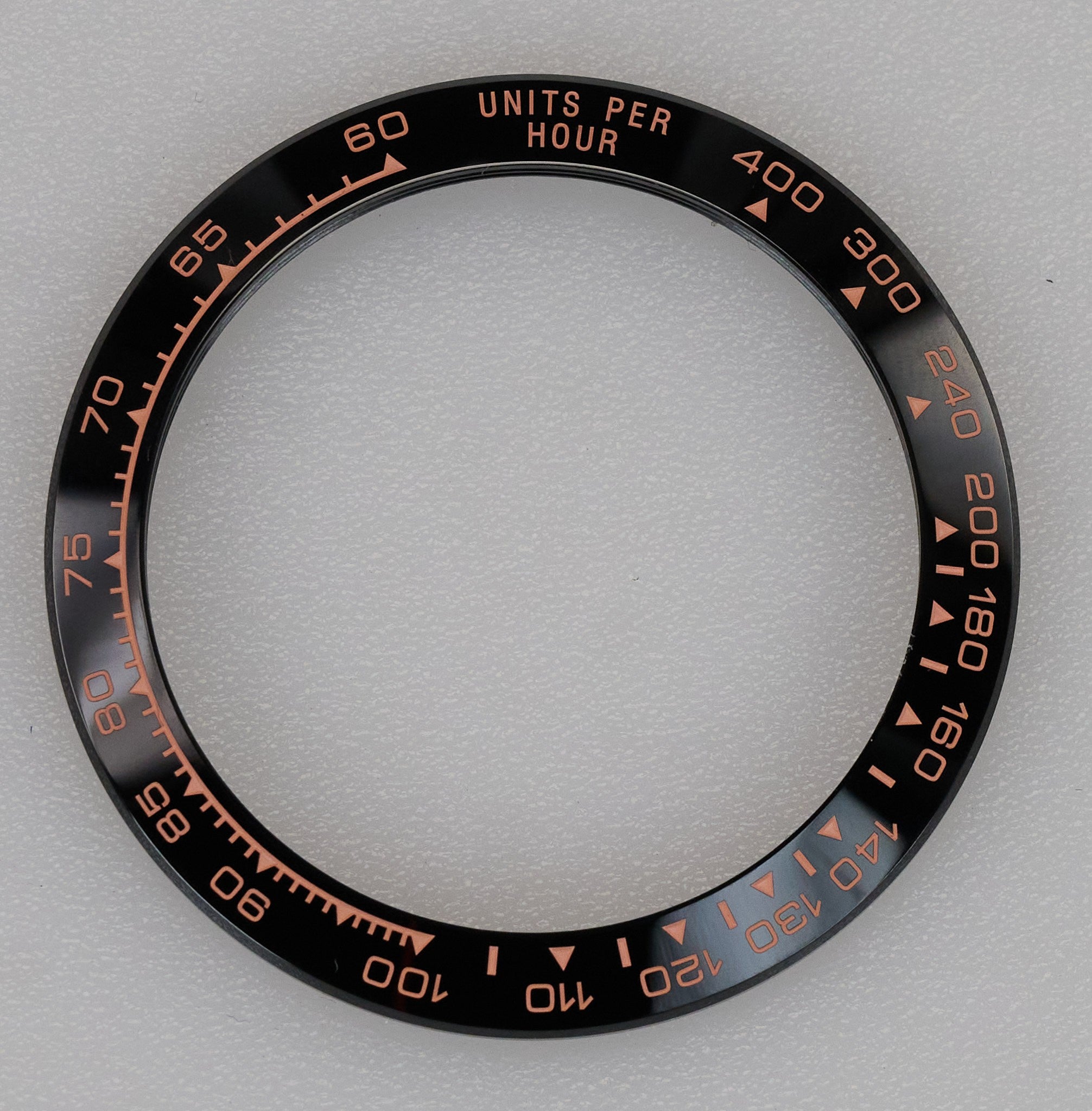 Watch Bezel Insert For Rolex Daytona Ceramic Ring Adhesive Fitting 38mm 116500