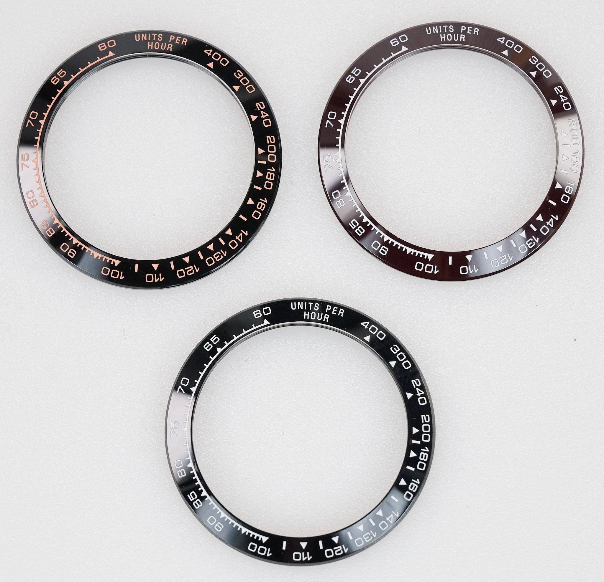 Watch Bezel Insert For Rolex Daytona Ceramic Ring Adhesive Fitting 38mm 116500