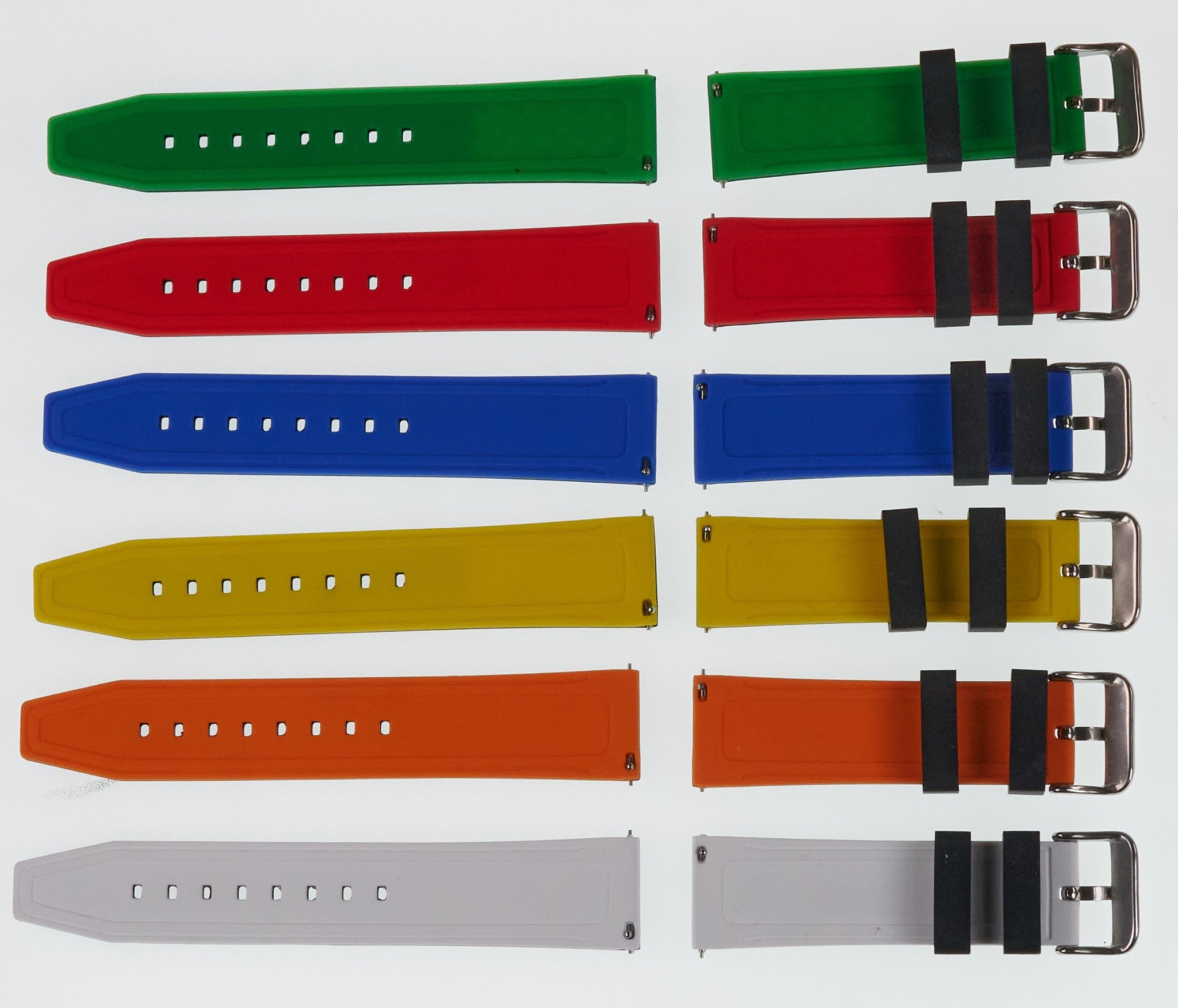 Quality Sports Silicone Rubber Watch Strap Diver Water QUICK FIT 20mm 22mm 24mm