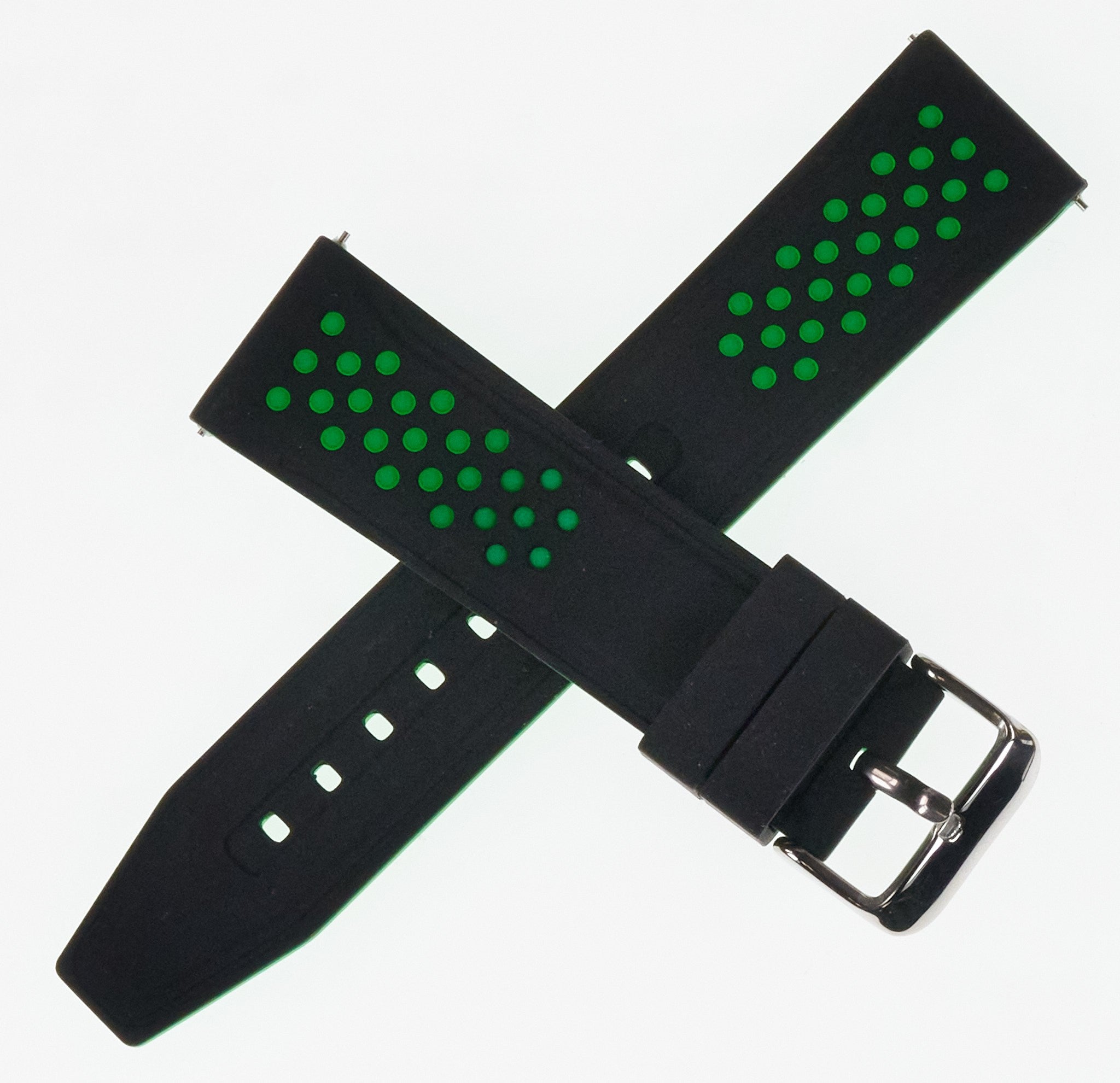 Quality Sports Silicone Rubber Watch Strap Diver Water QUICK FIT 20mm 22mm 24mm