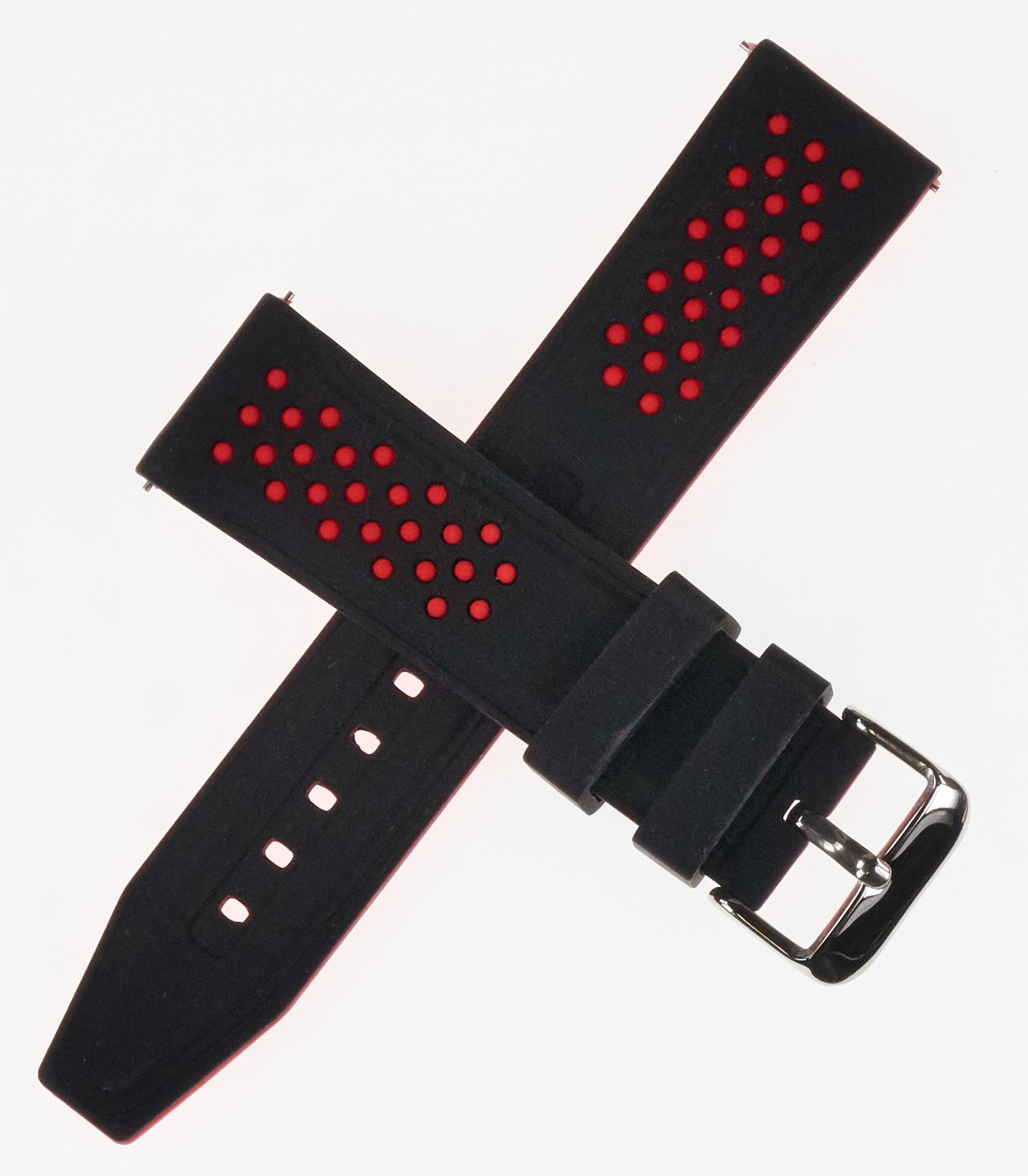 Quality Sports Silicone Rubber Watch Strap Diver Water QUICK FIT 20mm 22mm 24mm