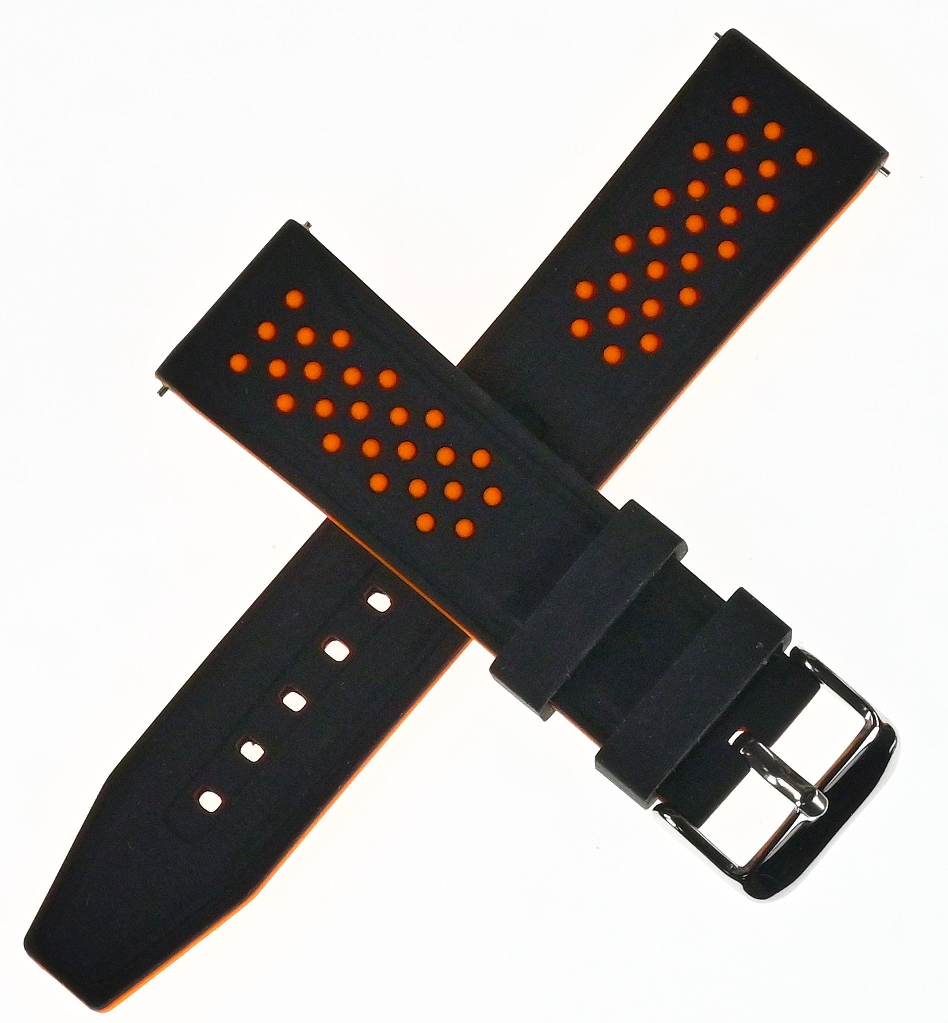 Quality Sports Silicone Rubber Watch Strap Diver Water QUICK FIT 20mm 22mm 24mm