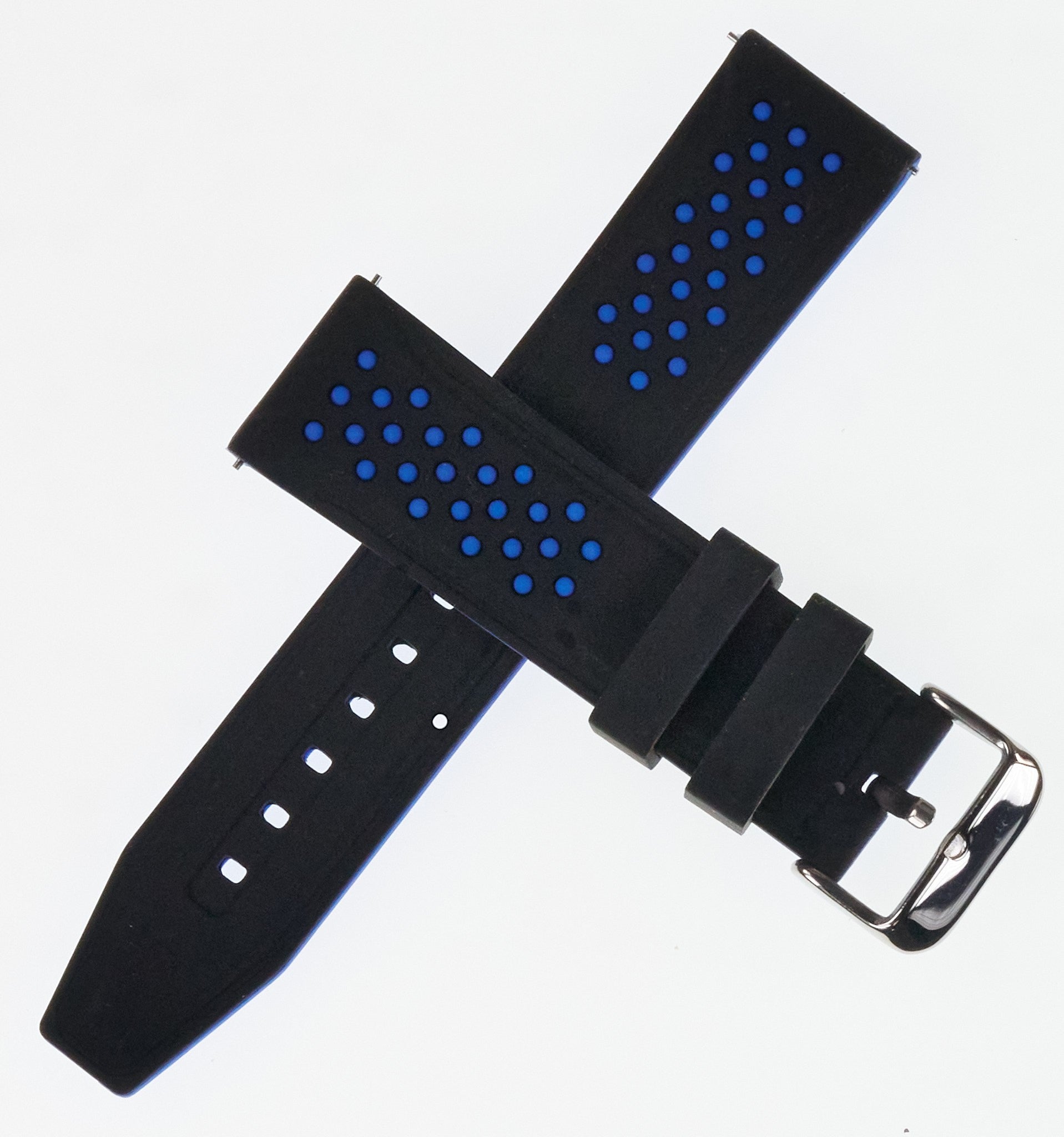 Quality Sports Silicone Rubber Watch Strap Diver Water QUICK FIT 20mm 22mm 24mm