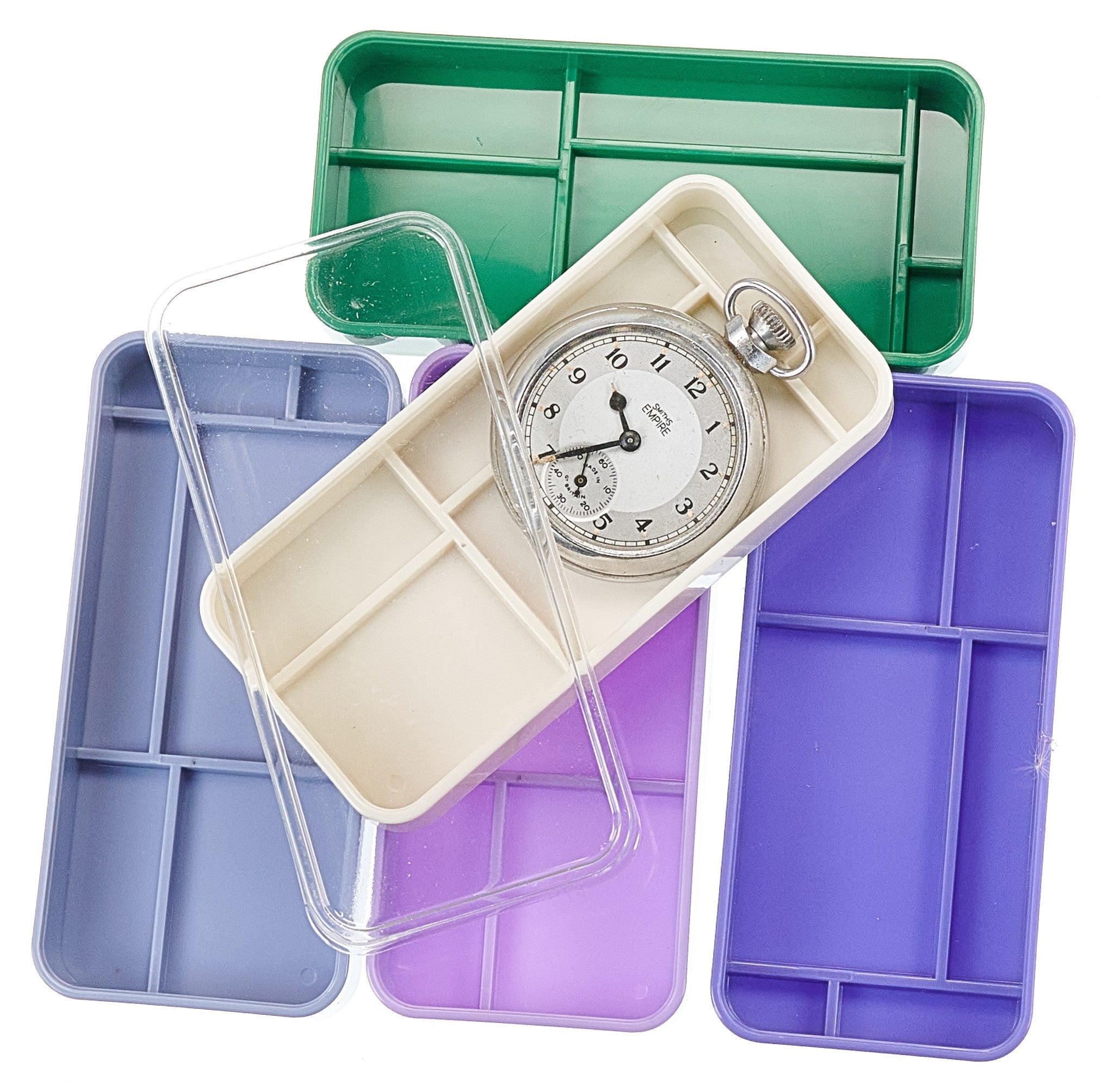 Stackable Parts Containers Watchmakers Movement Dust Cover Watch Repairs Storage