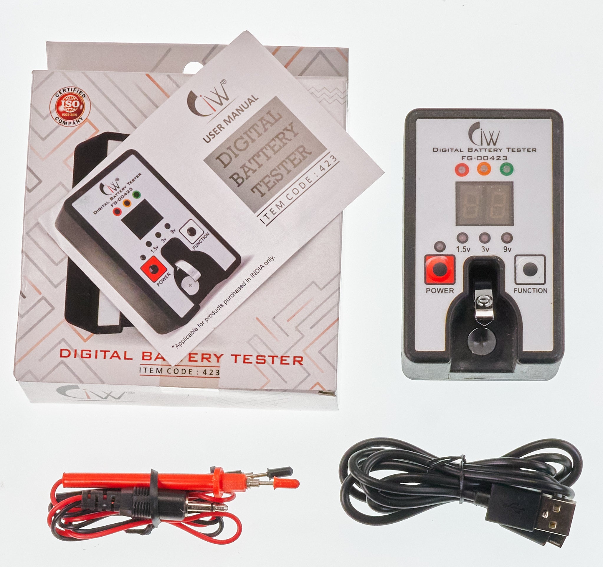 Digital Cell Button Battery Tester Watch Batteries Test Watchmakers Repairs Tool