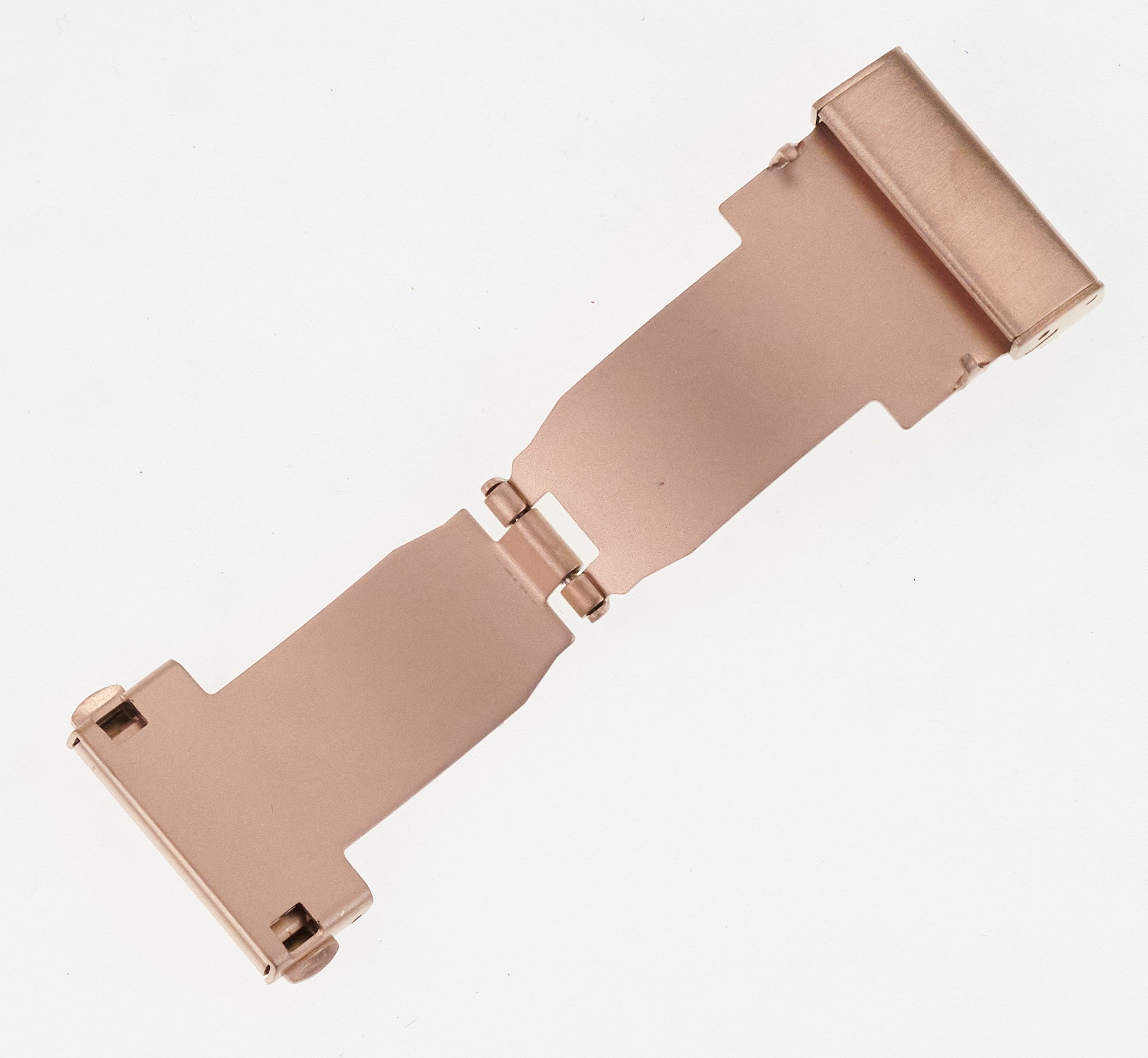 Rose Gold Watch Strap Buckle Clasp Push Button Open Deployment 18mm 20mm 22mm