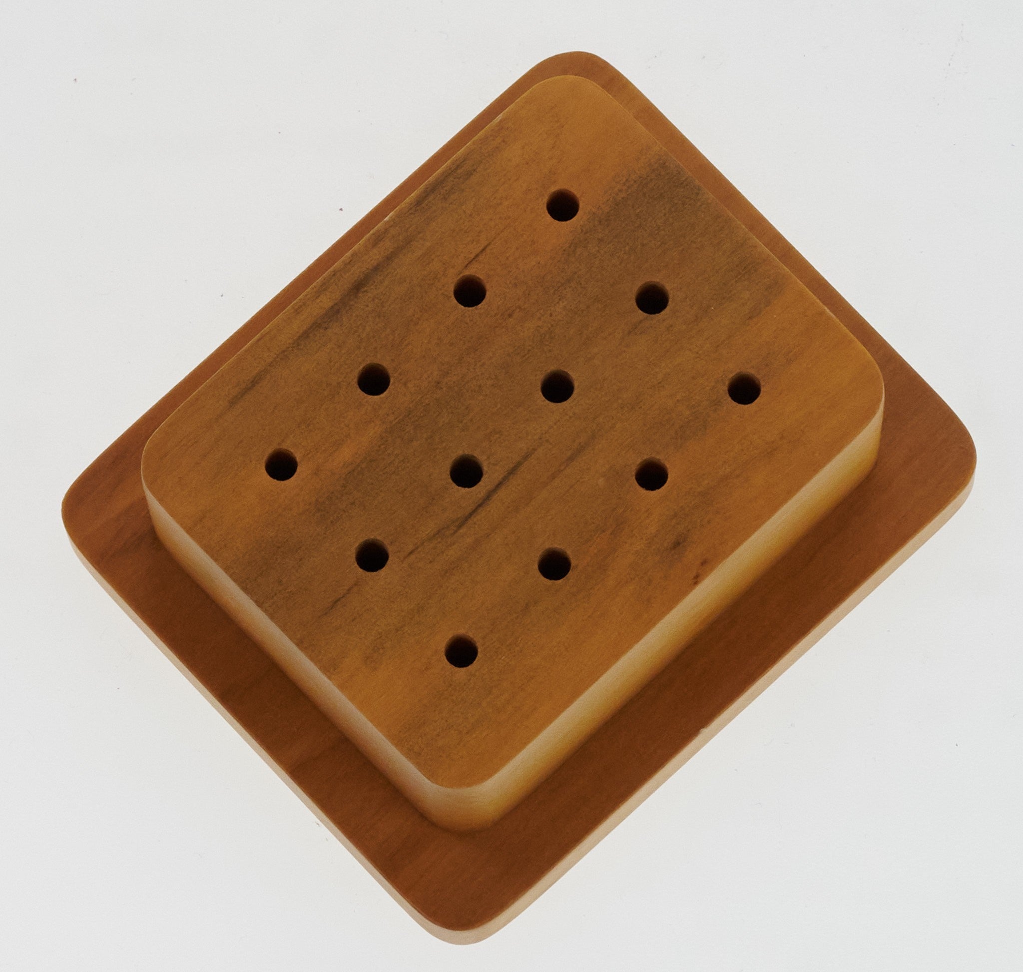 ROUND PLASTIC BUR BOX HOLDS BRUSHES DREMEL ROTARY & FLEXSHAFT TOOLS 48 DRILLS