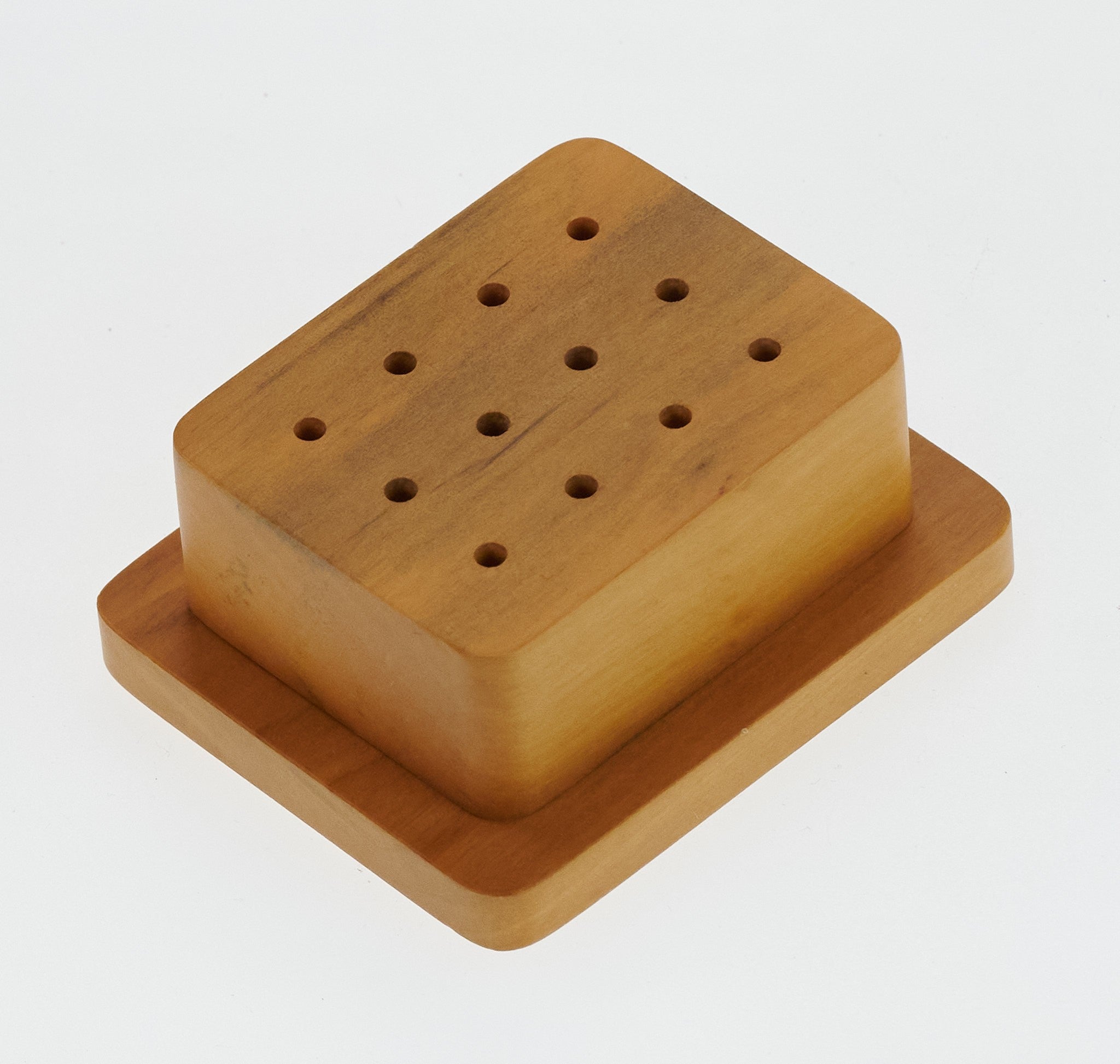 ROUND PLASTIC BUR BOX HOLDS BRUSHES DREMEL ROTARY & FLEXSHAFT TOOLS 48 DRILLS