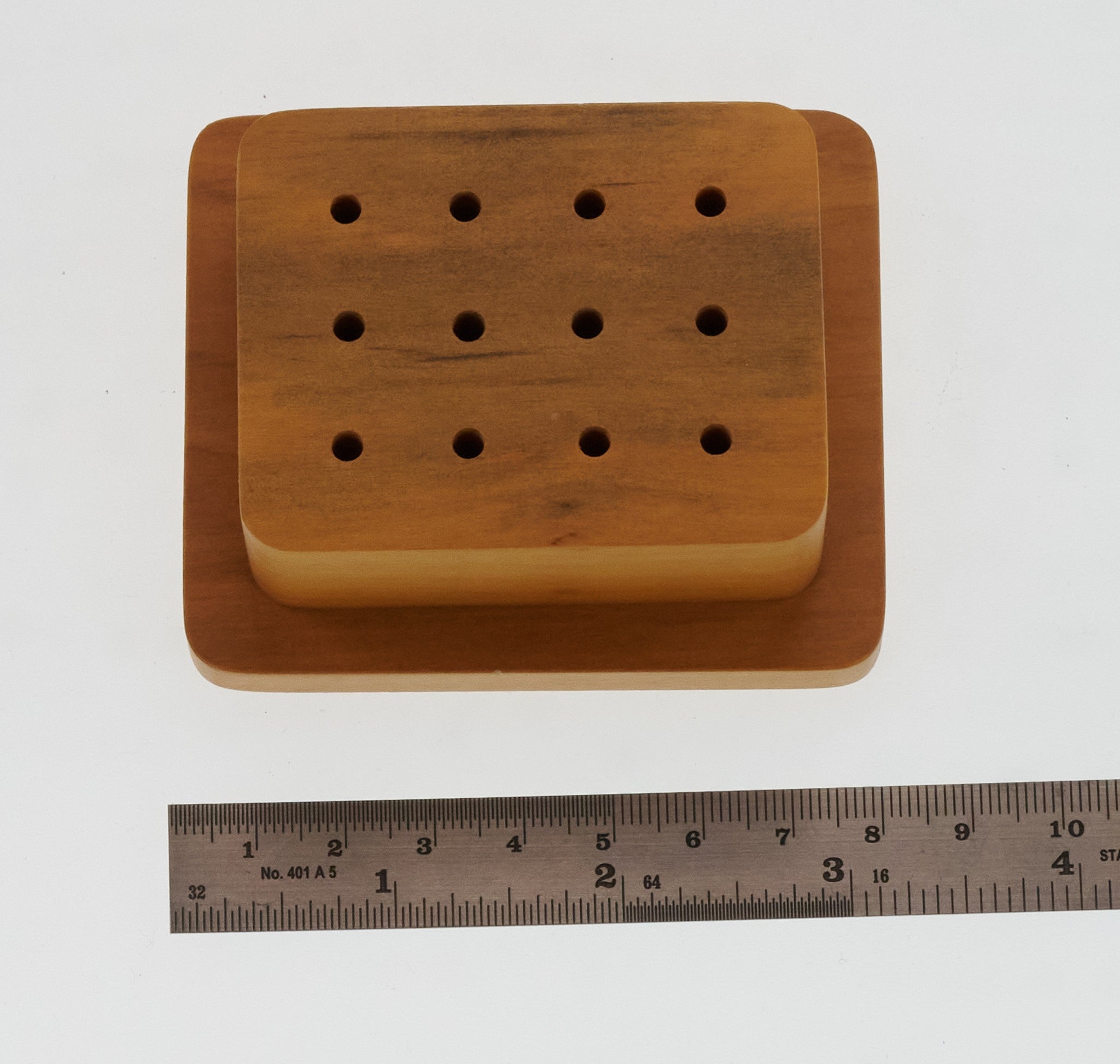 ROUND PLASTIC BUR BOX HOLDS BRUSHES DREMEL ROTARY & FLEXSHAFT TOOLS 48 DRILLS