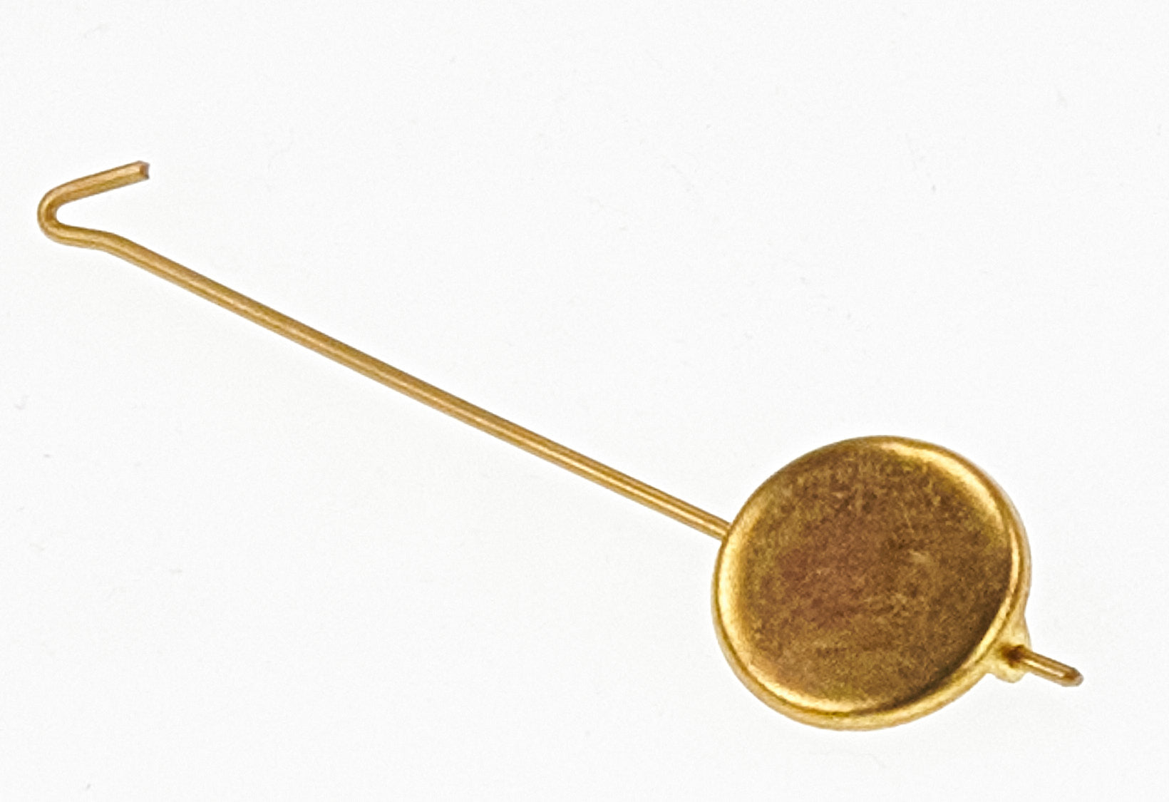 Clock Pendulum Small Brass 17mm Diameter Rod 64mm Long Bob Wire Parts Repair New