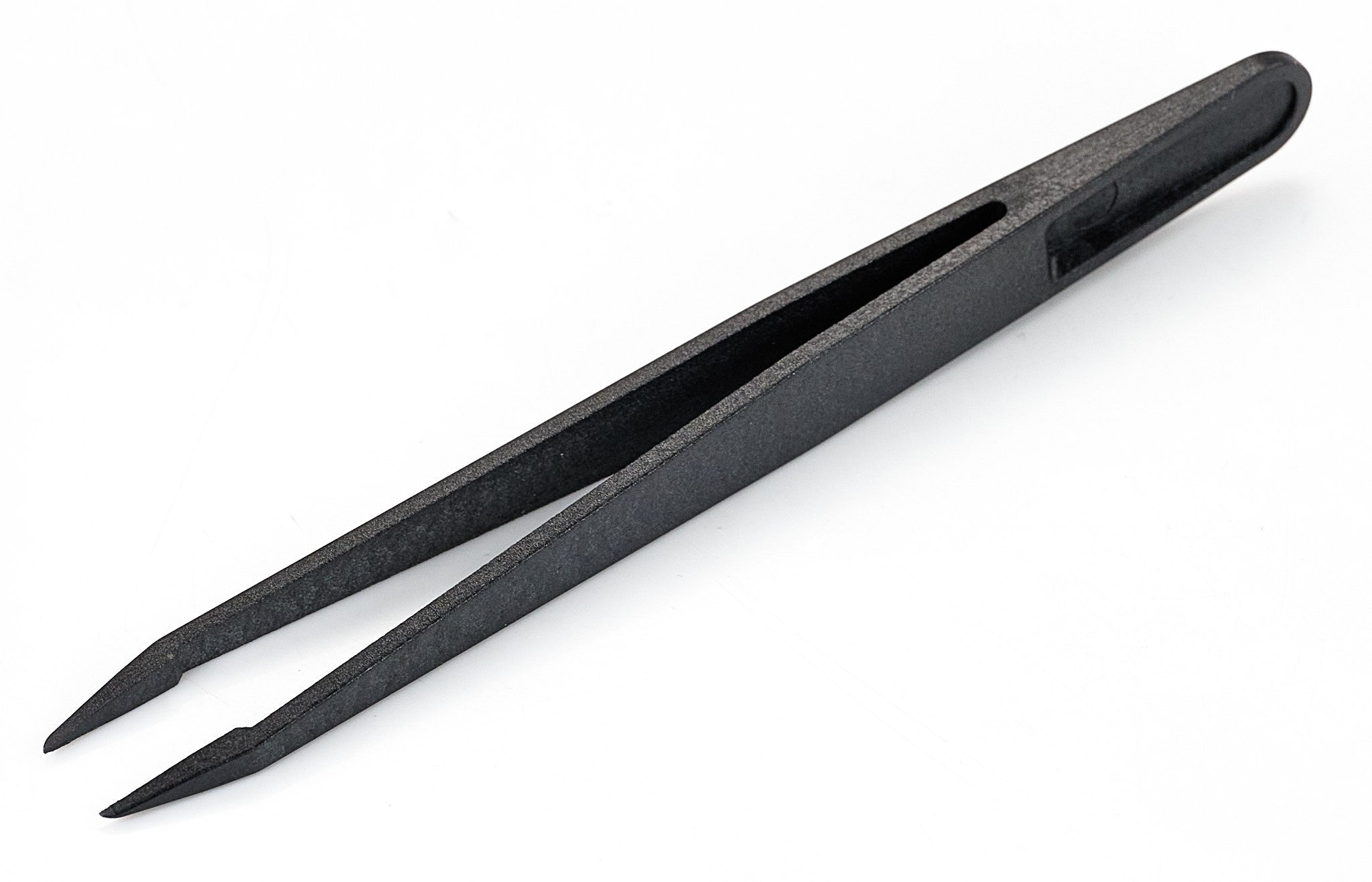 Black Plastic Lightweight Tweezers Jewellers & Watch Non-Magnetic Repairs Tool