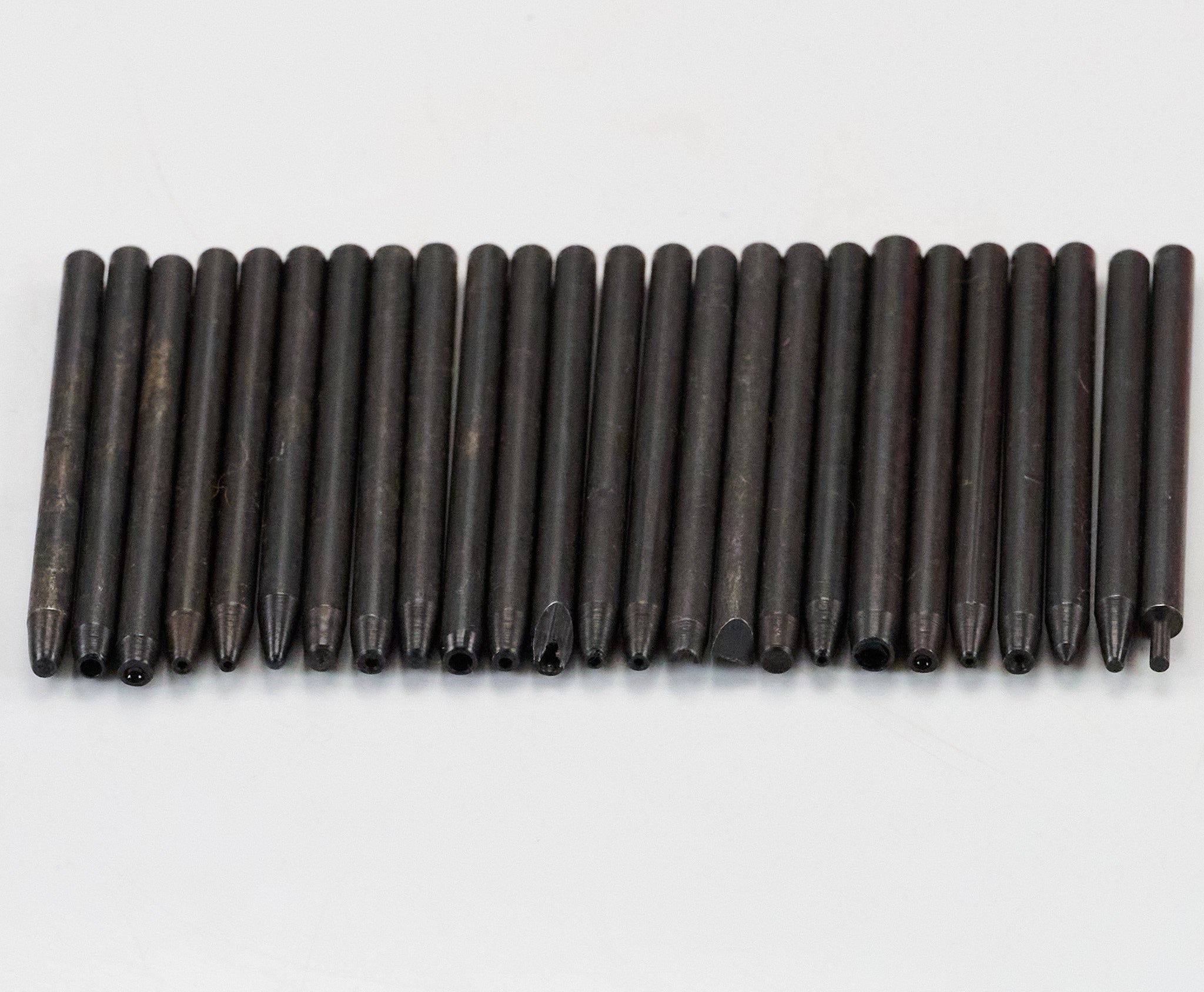 25 Mixed Staking Punches Watchmakers Watch Repair Tool Stake Anvil Set Punch