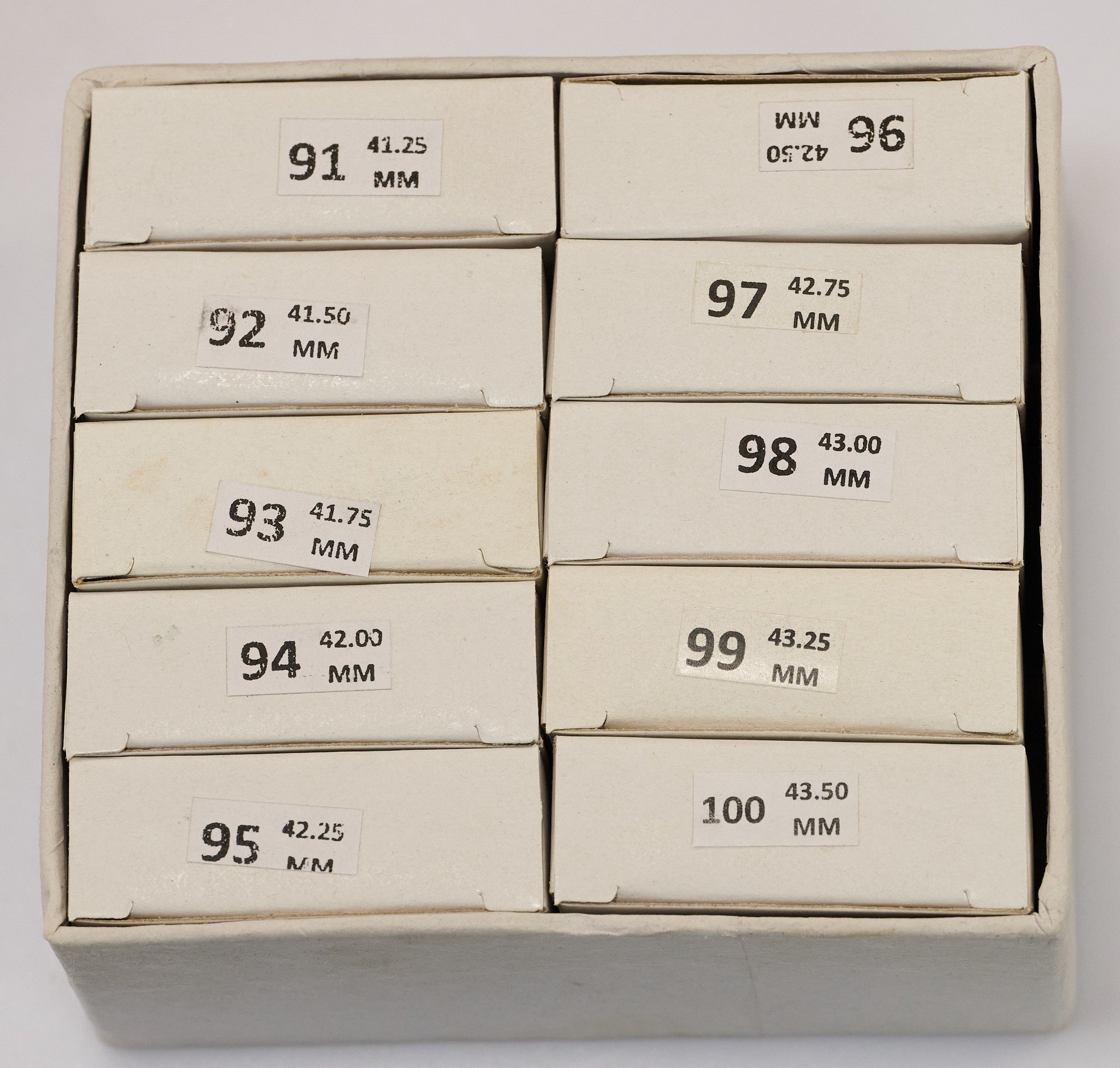 100x XL Extra Large Flat Mineral Glass Watch Crystal 41.25mm - 43.5mm Jumbo Set