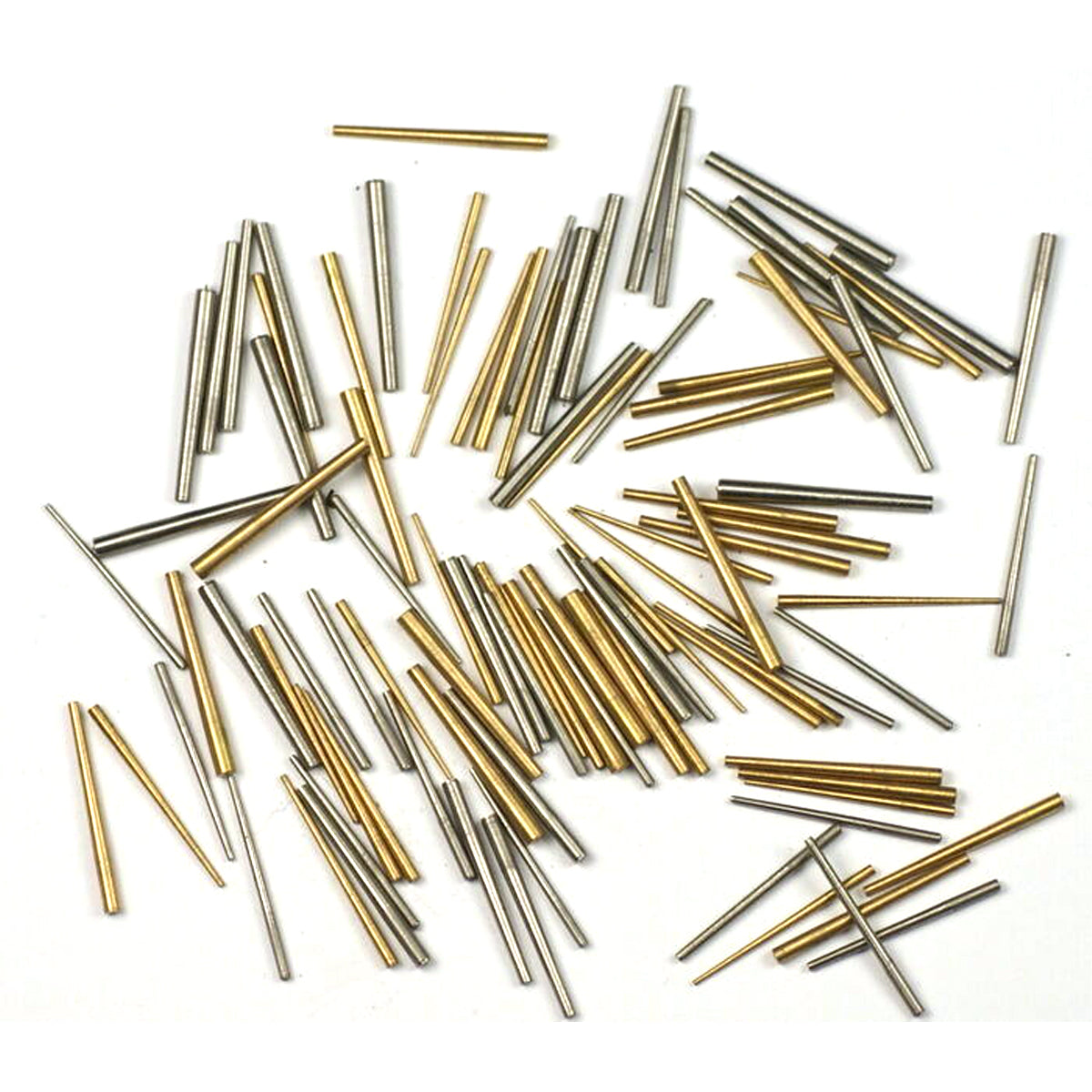 Clock Taper Pins 100x Steel Brass Assorted Mix Sizes Pin Tapered Repairs Parts