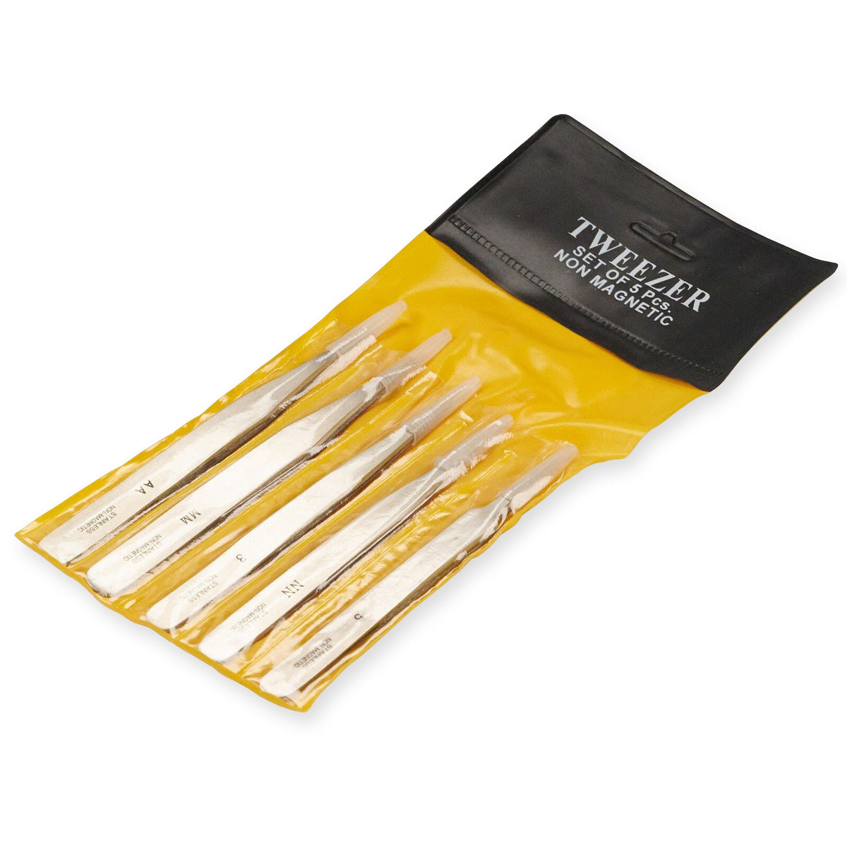 5x Tweezers Watch & Jewellery Craft Model Repair Watchmakers Tools Anti Magnetic