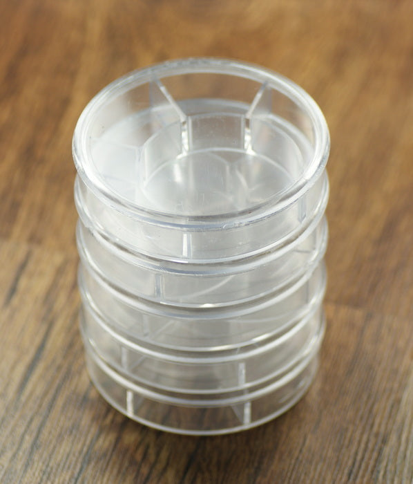 STACKABLE PARTS CONTAINERS watchmakers for movement/parts dust vintage repairs