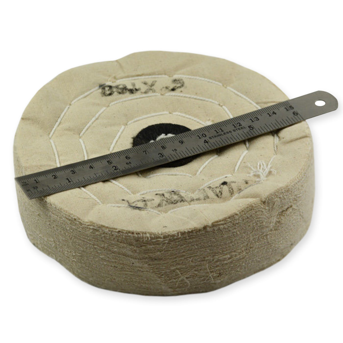 Calico polisshing buffing mop large 6" 100 folds polish mops wheel arbour cloth