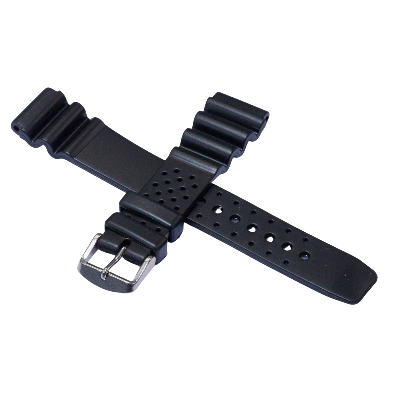 XL Extra Large Black Divers Scuba Diving Watch Strap For Seiko Rubber Dive Band