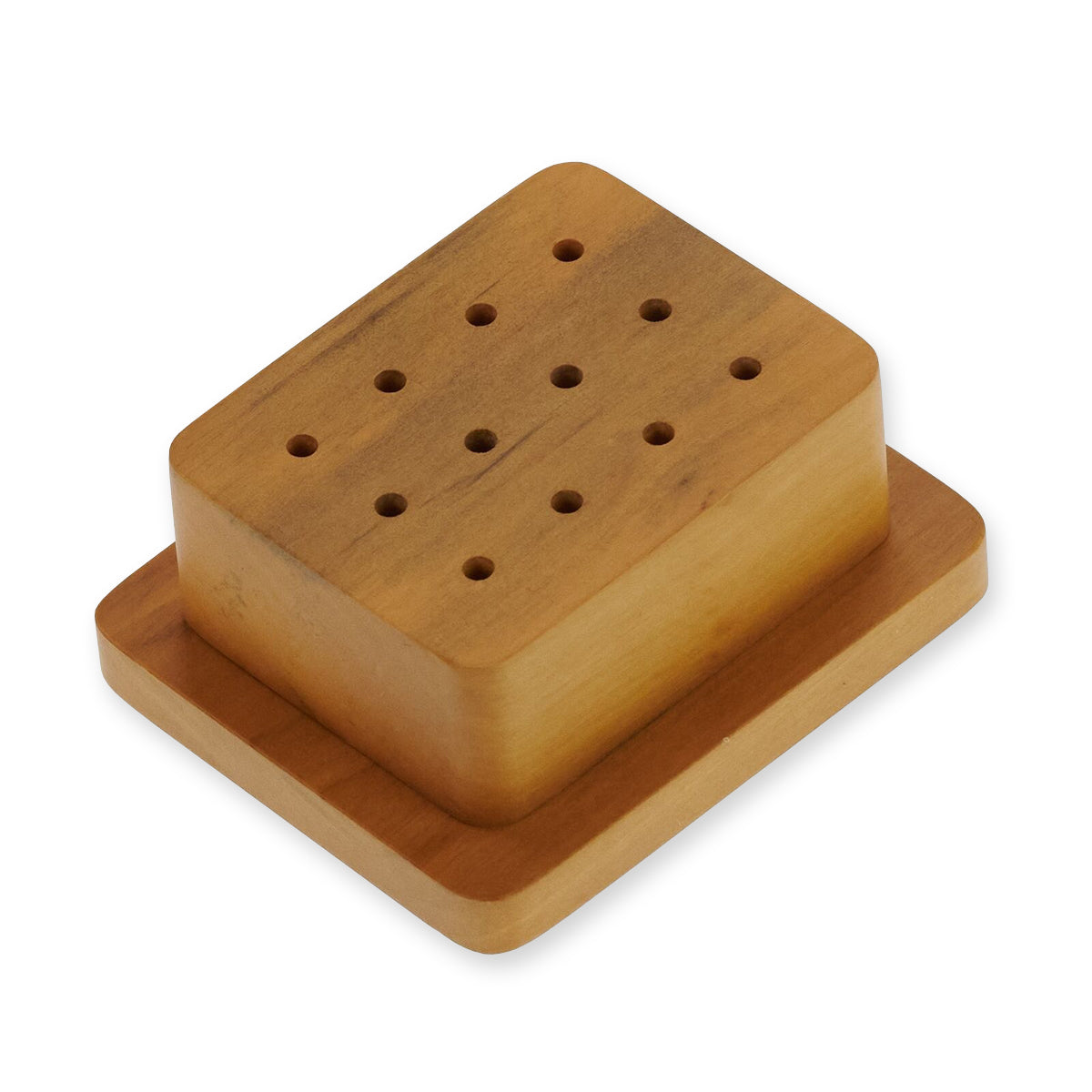 Wooden Bur Stand Holder Holds Brushes Dremel Rotary Tools Drills Burr Bits