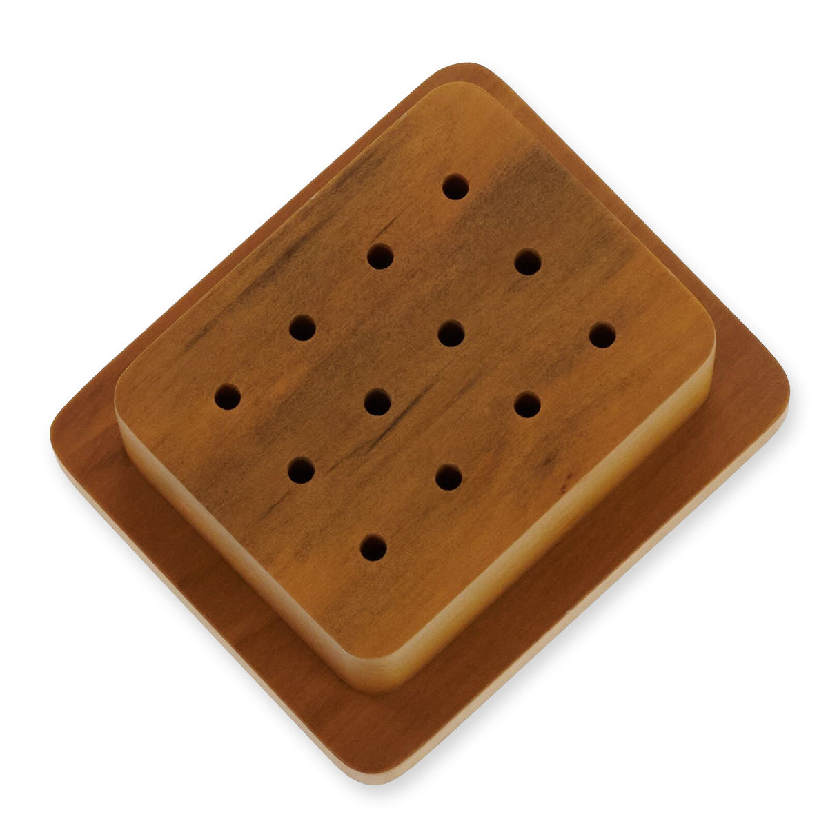 Wooden Bur Stand Holder Holds Brushes Dremel Rotary Tools Drills Burr Bits