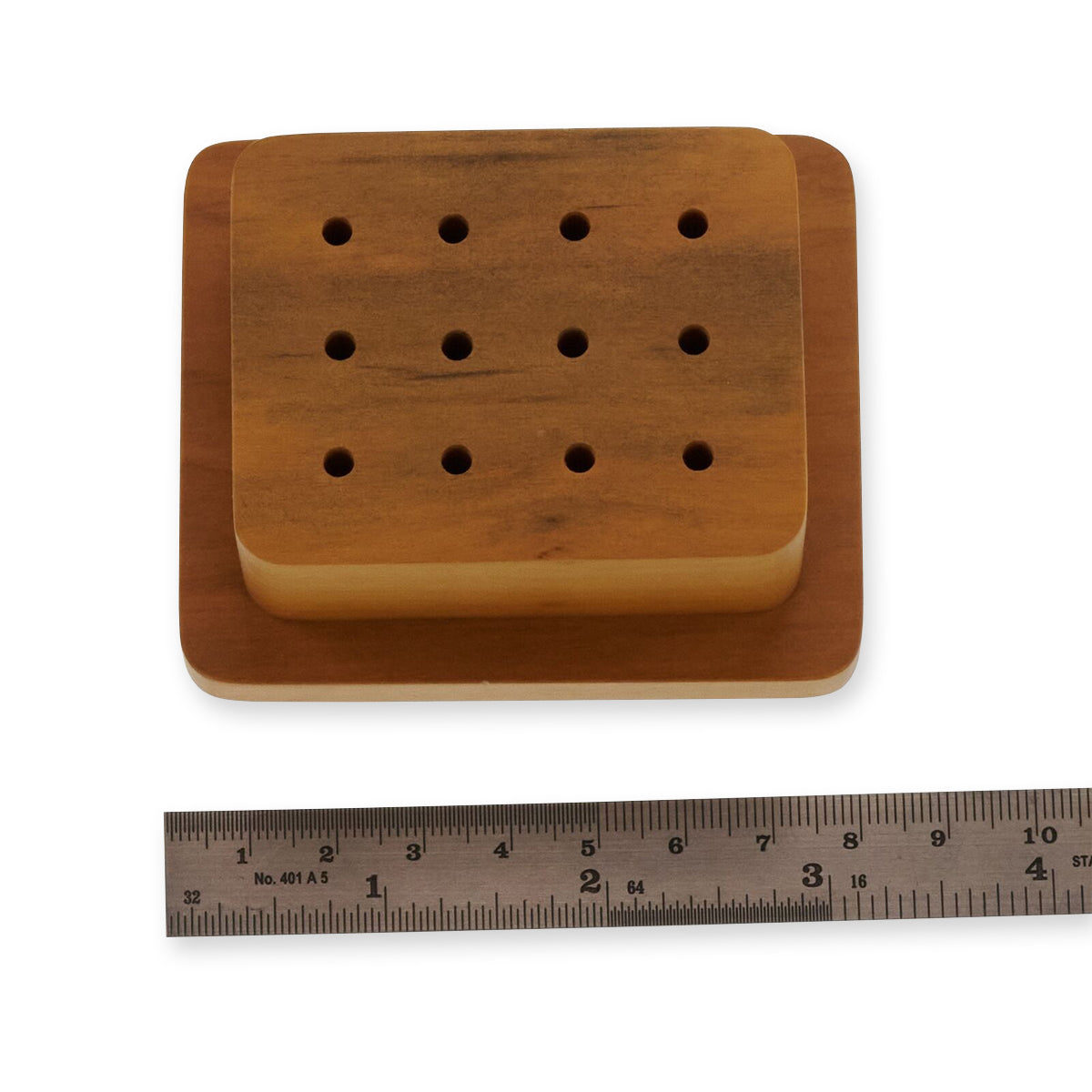 Wooden Bur Stand Holder Holds Brushes Dremel Rotary Tools Drills Burr Bits