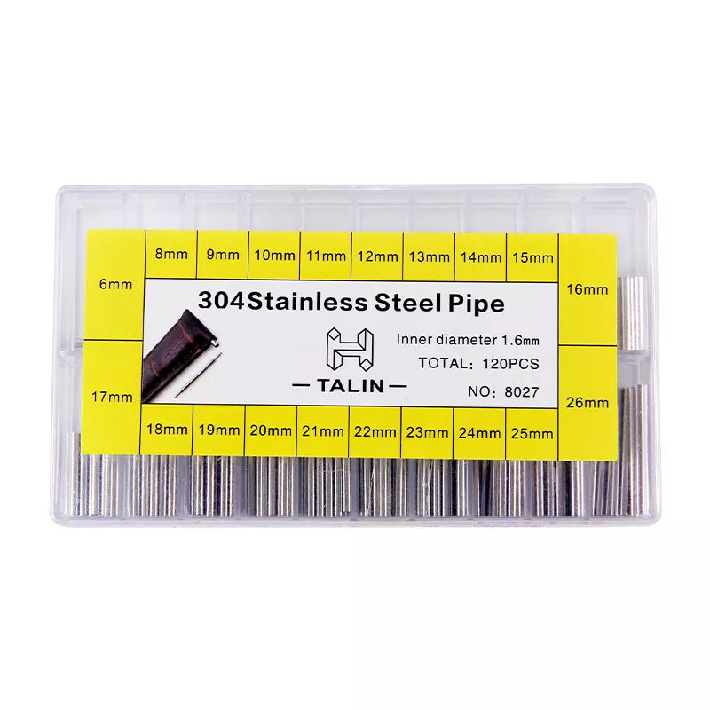 120x Watch Straps Support Insert Tubes For Springs Bars  6-26mm Steel Bar Repair