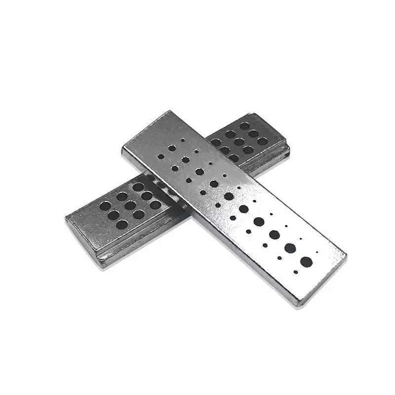 30 Holes Watch Riveting Stake Holder Steel Punch Block Hole Punching Drill Plate