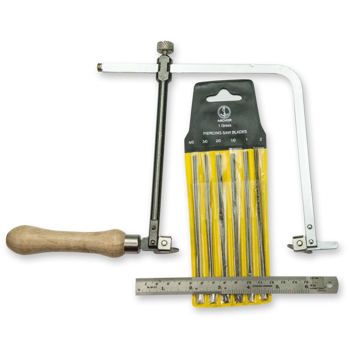 Fret Coping Adjustable Saw For Jewellers 144 Saw Blades Jewellery Craft 6" High