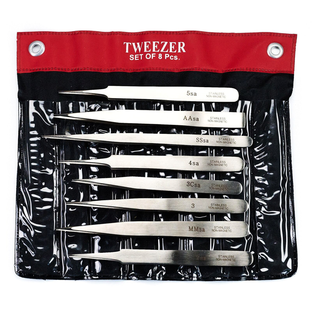 Quality Steel 8x Set Tweezers Watchmaker Watch Repair & Jewellery Making Crafts