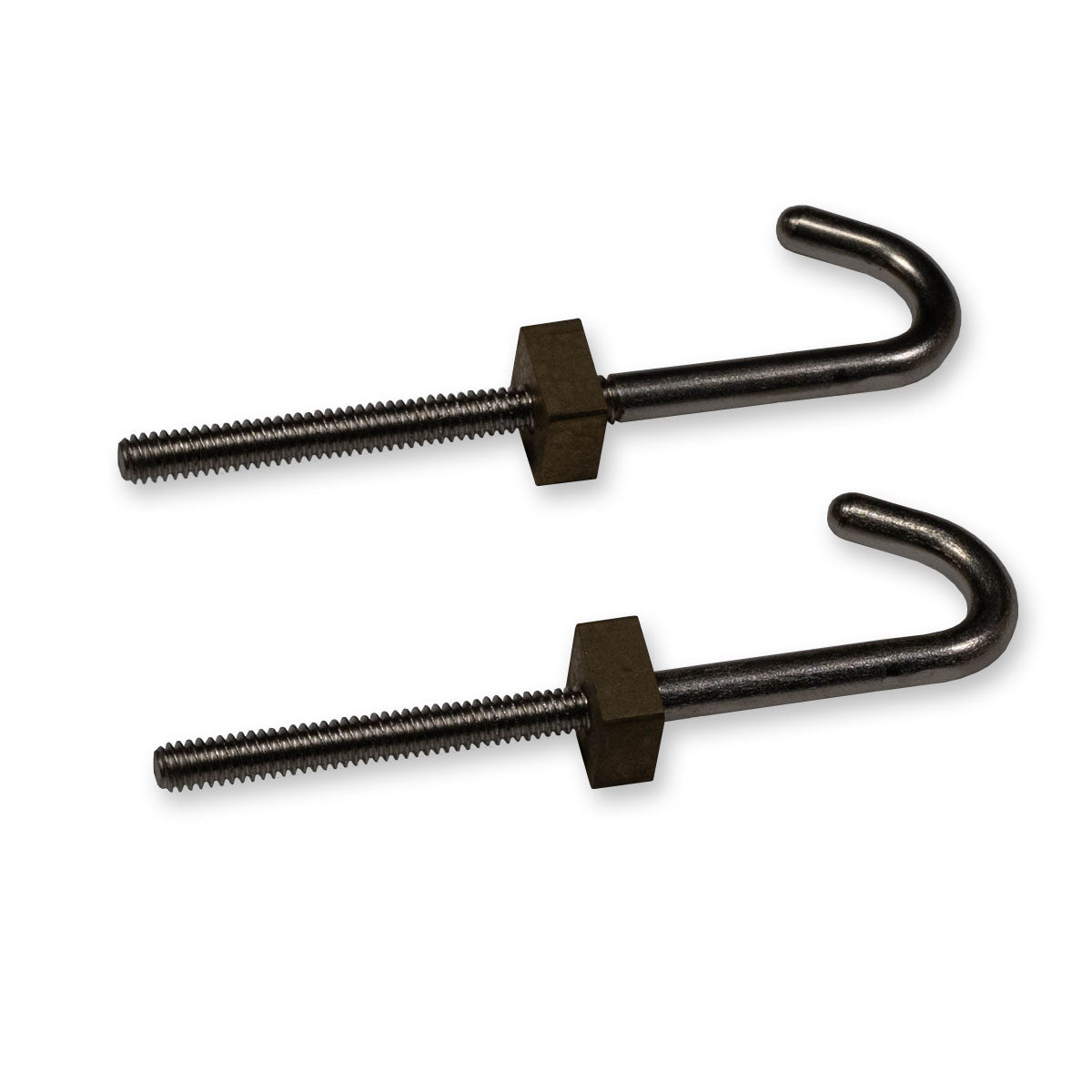 2x Long Case Grandfather Clock Seatboard Hooks 3mm 1/8" Clamp Parts Spares New