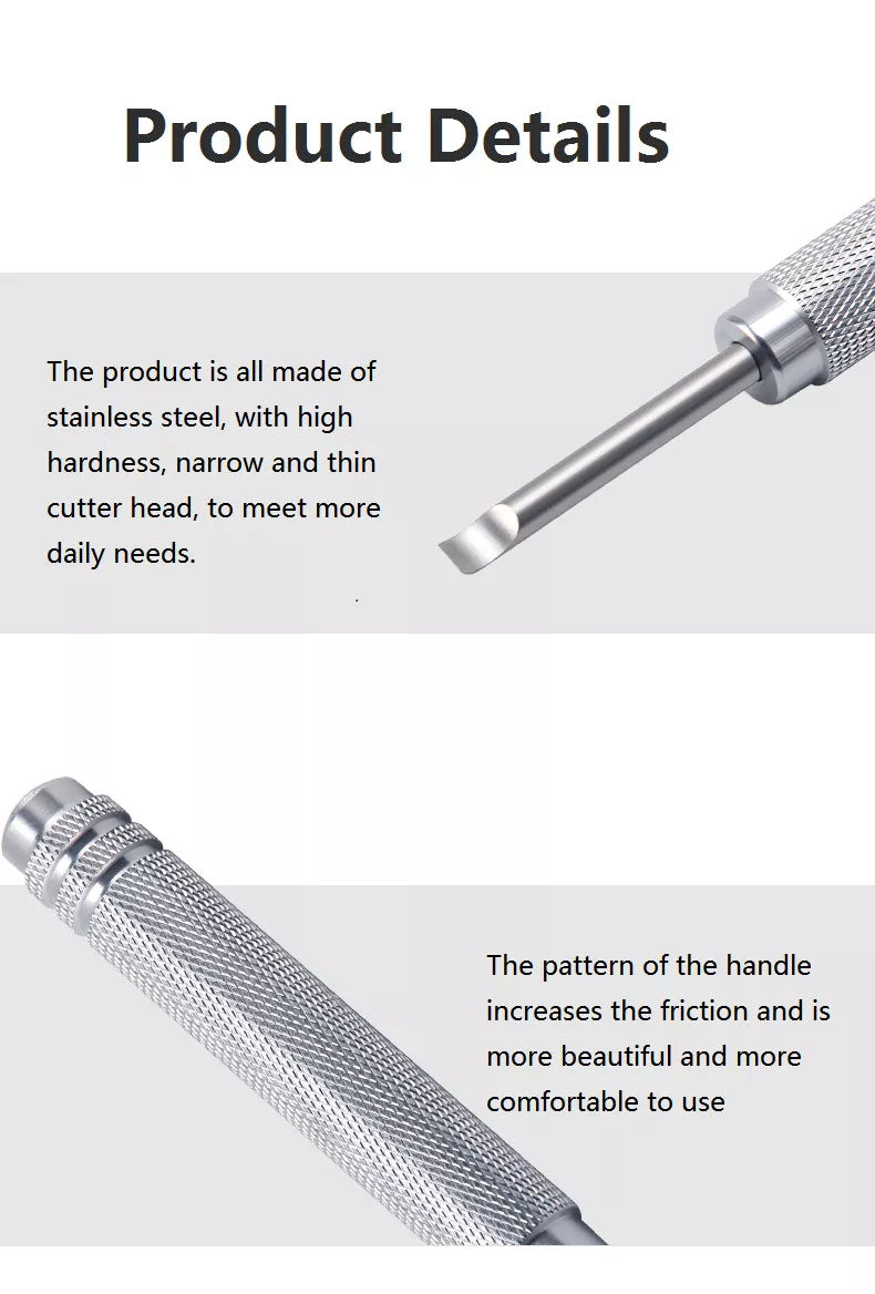 Watch Case Opener Stainless Steel Back Cover Pry Remover for Battery Replacement